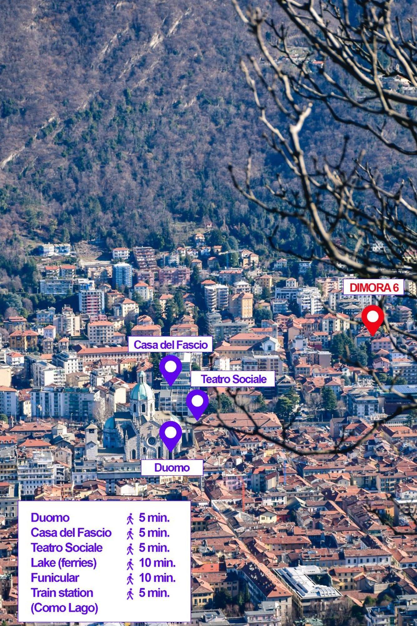 Dimora 6 Lägenhet Como Exteriör bild